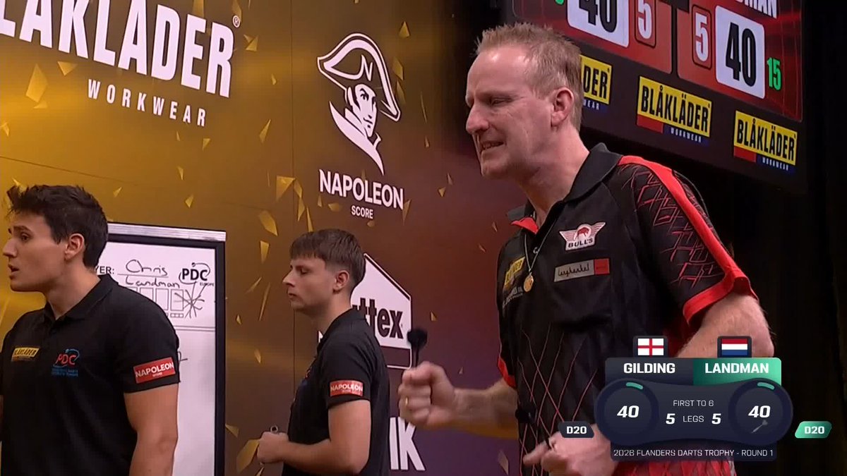 LANDMAN HOLDS HIS NERVE! Chris Landman keeps it together to win a thrilling last-leg decider against Andrew Gilding! 👏 📺 #ET13