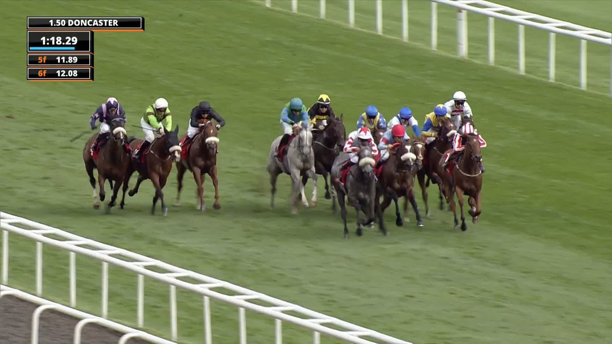 From the back 💨 Tolstoy wins the Betfred Leger Legends Classified Stakes 🥇 A winner for Niall madden, Brian Ellison Racing & Kristian Strangeway 👏