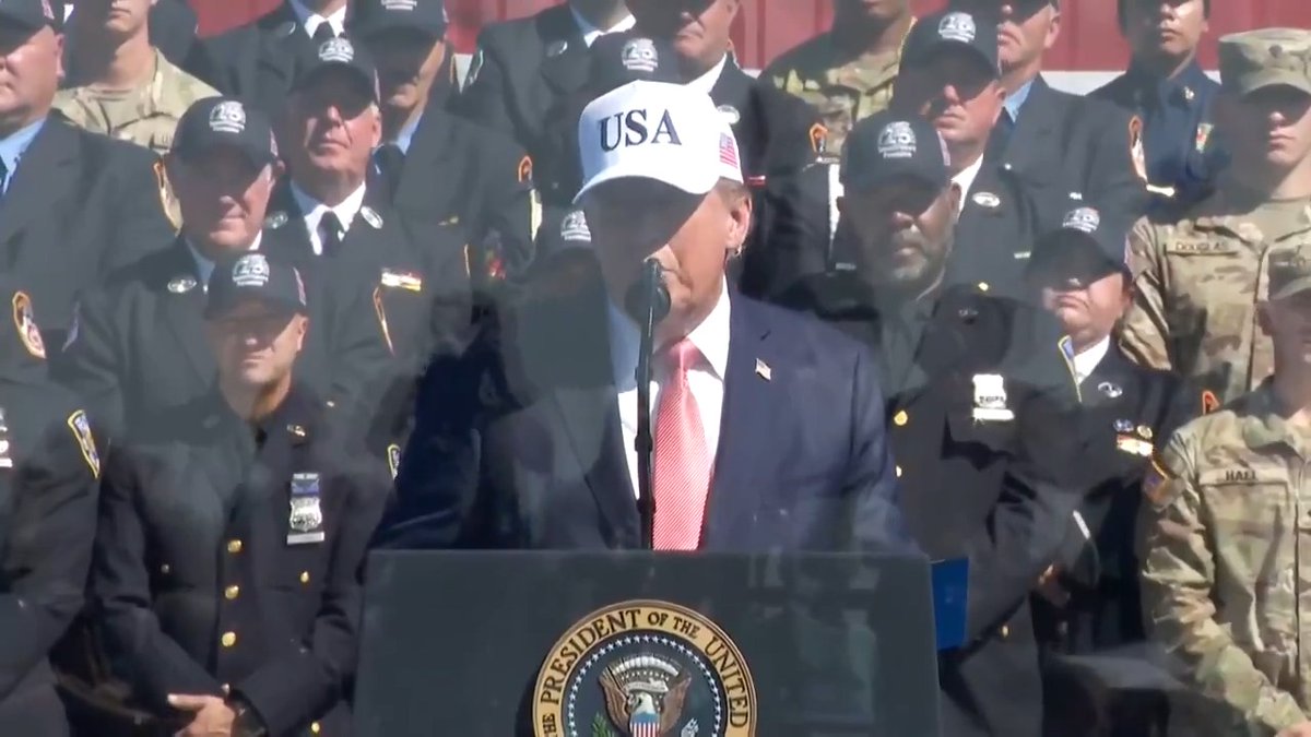 Trump claims two firefighters lifted him out of the rubble at Ground Zero on 9/11
