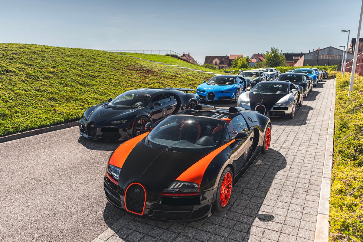 Through the roads of Alsace, the BUGATTI Petit Tour traced the marque's origins. A drive through Alsace. A journey through the eras. #BUGATTI #BUGATTIFESTIVAL #PETITTOUR – WLTP: