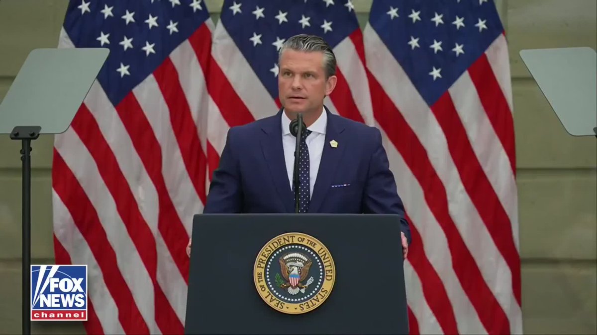 WATCH: Secretary of War Pete Hegseth delivers a powerful message during the Pentagon event marking 25 years since the September 11 terrorist attacks. "September 11th, 2001 was one of the darkest days in American history. But evil did not get the last word. It never has, and it never will. 25 years later, America is stronger than ever before. Tall and proud."