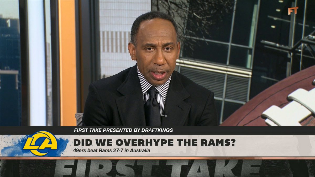 "You got there 28 hours before the game. Clearly, that appeared to be a mistake." Stephen A Smith reacts to the Rams' loss to the 49ers in their season opener in Australia 😬