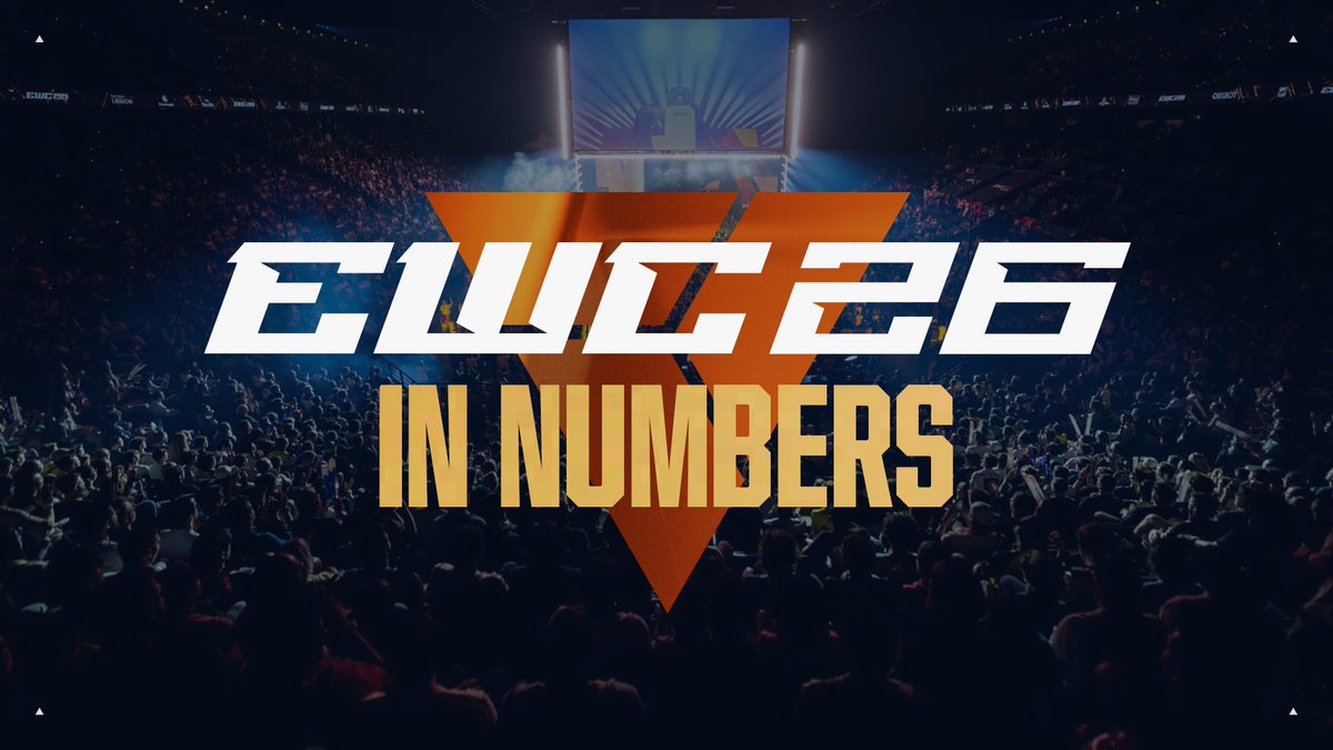 The scale of EWC26, told one number at a time. Seven weeks. Countless moments. One summer to remember.