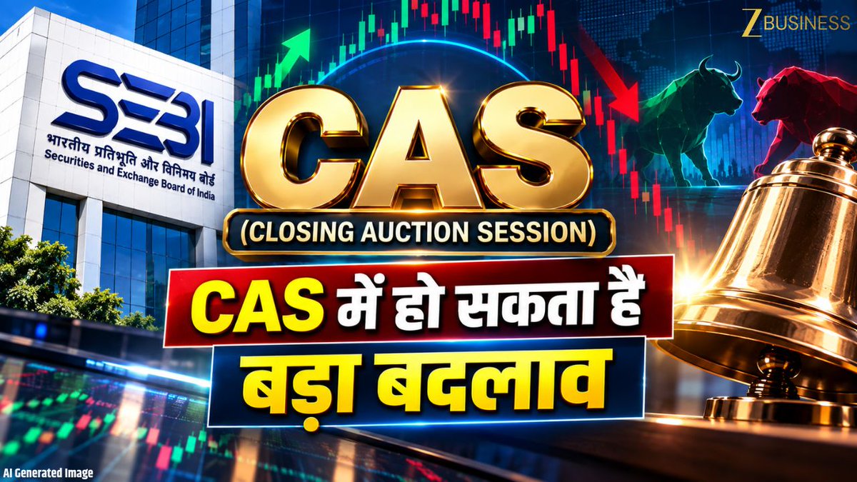 #ZBizExclusive | CAS पर SEBI का कंसल्टेशन पेपर EXCLUSIVE CAS में हो सकता है बड़ा बदलाव CAS के दौरान इंडेक्स मूवमेंट नहीं दिखाया जाएगा क्योंकि कोई रियल ट्रेड नहीं हो रहा है CAS सिर्फ प्राइस डिस्कवरी के लिए CAS के दौरान इंडेक्स मूवमेंट, ऑप्शन के भाव होते हैं Volatile इसलिए सीधे फाइनल CAS प्राइस ही दिखाई जाएगी CAS: Closing Auction Session जानिए पूरी खबर संवाददाता एकता सूरी से #CAS #ClosingAuctionSession #PriceDiscovery #IndexMovement #OptionsTrading #OptionsVolatility Deepak Dobhal