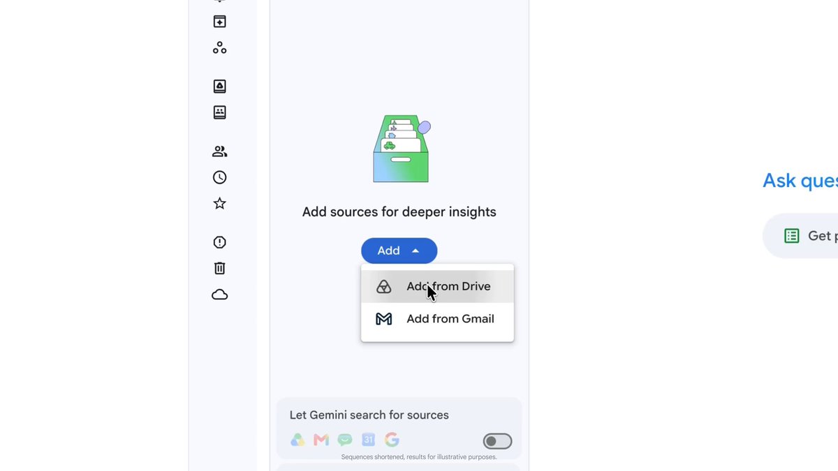 Turn messy project folders into structured spreadsheets in seconds. 📁 ➡️ 📊 Just select your sources in Google Drive and prompt Gemini to extract the data, calculate key metrics, and build your Sheet, all without leaving your workflow. See how it works at