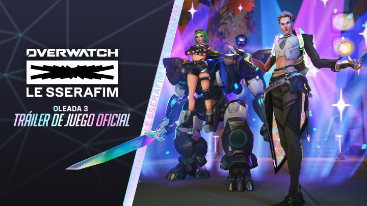 La carga puede esperar. Ahora empieza la fiesta. 🪩✨ 💃 Megalote Made My Night 🎶 Diseños ultra de D.Mon y Moira con efectos deslumbrantes 🎤 Recoloraciones de FEARLESS para Mercy, Juno, Ashe y otros 💙 Regreso de diseños Blue Flame y ANTIFRAGILE Únete a Overwatch x LE SSERAFIM del 12 al 28 de septiembre 🫶