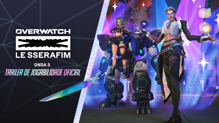 A carga pode esperar. A festa está começando. 🪩✨ 💃 Pacotaço Made My Night 🎶 Visuais Ultra para D.Mon e Moira com efeitos deslumbrantes 🎤 Novas cores FEARLESS para Mercy, Juno, Ashe e mais 💙 Retorno dos visuais Blue Flame e ANTIFRAGILE Jogue Overwatch x LE SSERAFIM de 12/09 a 28/09 🫶