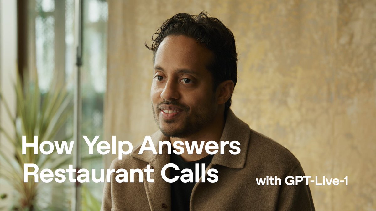 Restaurant reservations don’t always follow a script. GPT-Live-1 listens while it speaks, so callers can interrupt, add details, or change direction mid-conversation. Hear how Yelp is using it to make reservation calls feel more natural: