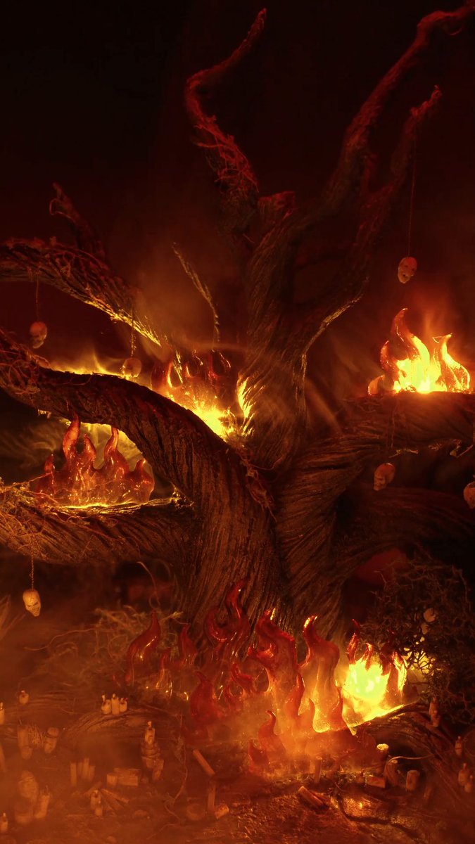 The fall of the Tree of Whispers was a big deal, and now it’s a miniature one too. 🔥 Our celebration of Diablo’s 30 year legacy continues with the burning of the Tree of Whispers immortalized by Monstress.