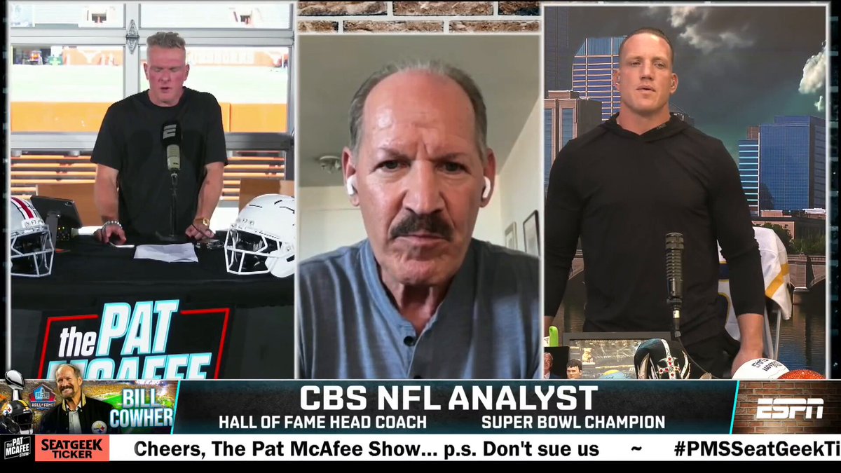 "I'm not worried about the Rams at all.. I think if Sean McVay had to do it again he would have went to Australia a little earlier" Bill Cowher #PMSLive