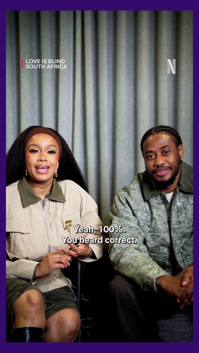 South Africa, it’s official! 🇿🇦❤️ The Langas are your hosts for the very first Love Is Blind: South Africa. The real question is… who’s ready to fall in love without seeing each other? 👀💍