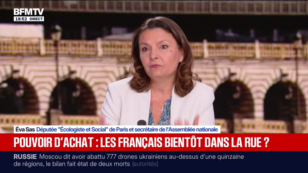Prix des carburants: Éva Sas, députée Écologiste et social, estime qu'il "faut aider les Français à acquérir des voitures électriques"