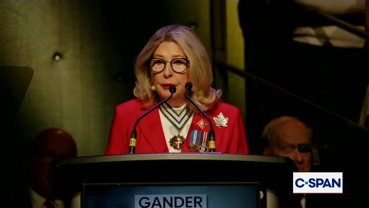 Lt. Gov. of Newfoundland and Labrador Joan Marie Aylward on the community taken in diverted passengers on 9/11: "Within the span of a few hours, the population of Gander almost doubled with the arrival of thousands of passengers from 38 planes."