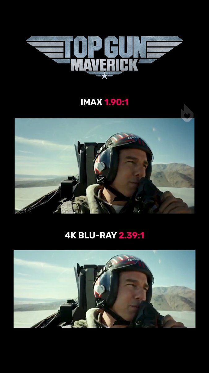 Top Gun: Maverick film format comparison 🛩️ Thoughts on IMAX vs. Blu-Ray for the skies?