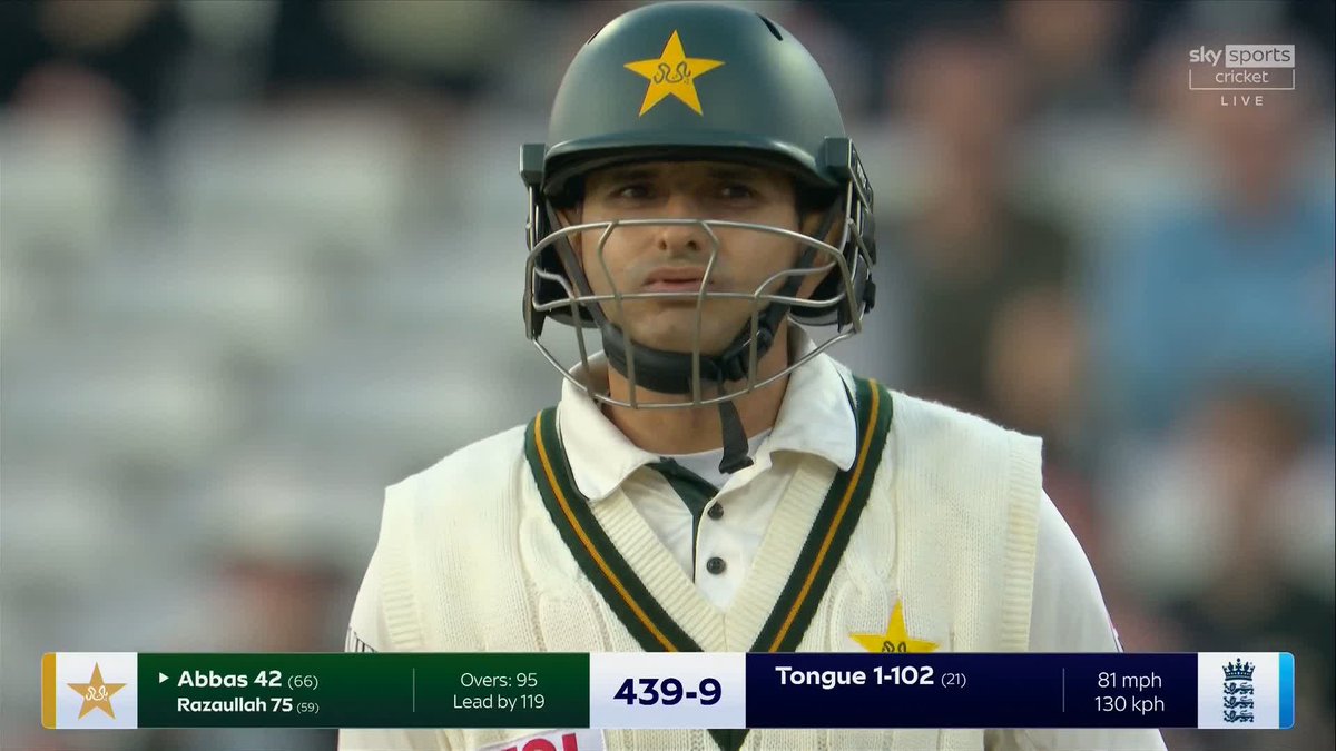 England make the breakthrough! Mohammad Abbas departs for a career-best 42 👏
