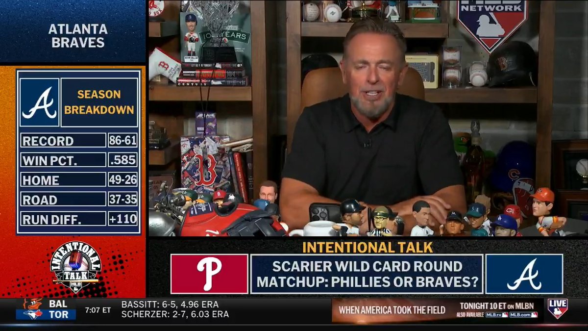 Which team would you least like to face in the NL Wild Card Series: the Braves or the Phillies? Kevin Millar | RyanDempster