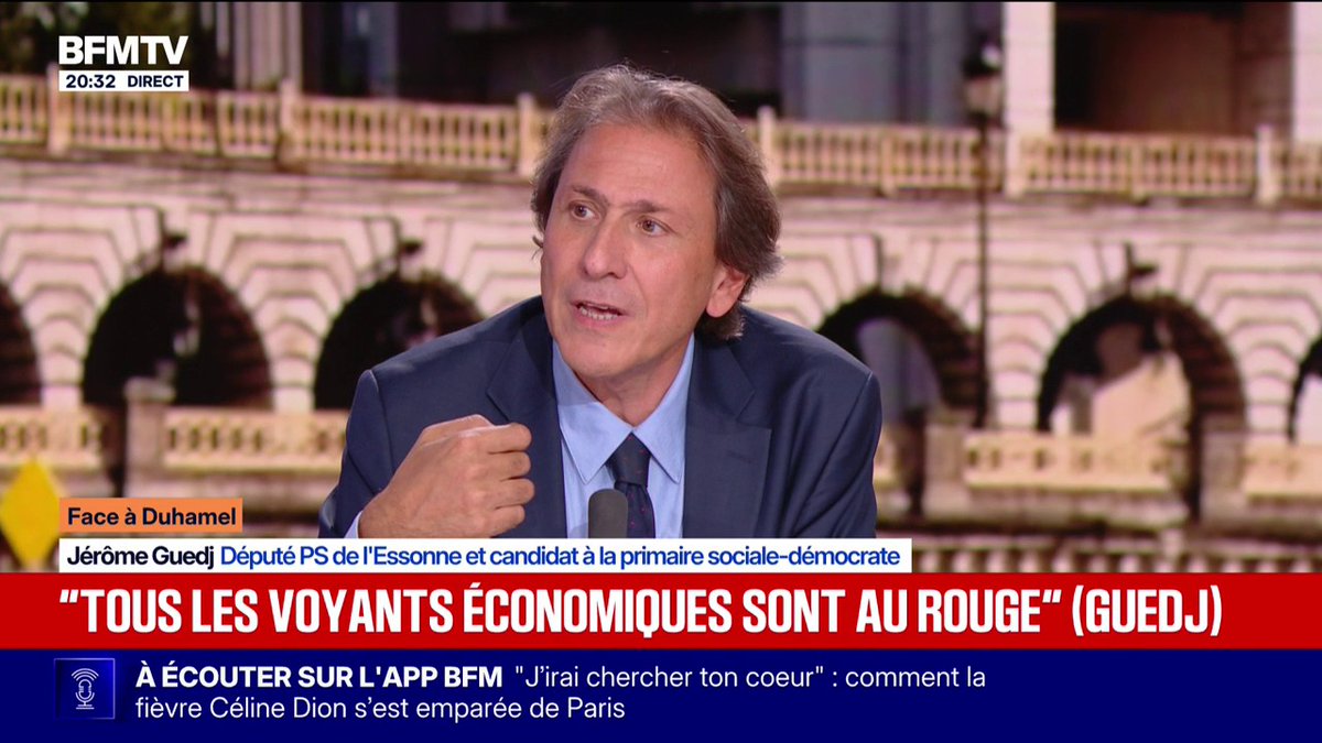 "Tous les voyants économiques sont au rouge", constate Jérôme Guedj, député PS et candidat à la primaire socialiste