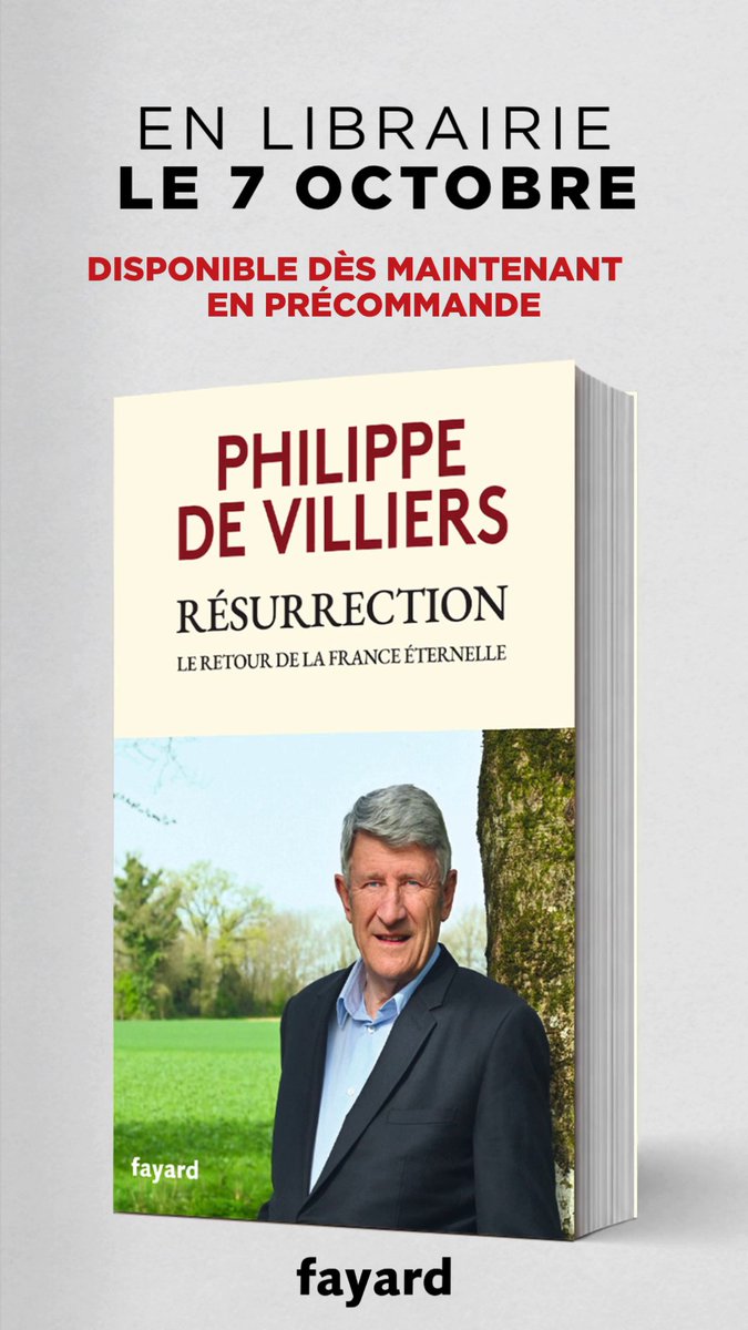 Si j’ai décidé de reprendre le chemin de l’écriture, après avoir pourtant résolu publiquement de ranger ma plume, c’est en raison du scrupule qui me hante : ai-je vraiment fait tout ce qui était en mon pouvoir pour lever une cohorte de dissidents, une minorité restauratrice, un noyau de rescapés de la société de connivence qui est en train de nous broyer ? 📚 « Résurrection », mon nouveau livre, disponible dès maintenant en précommande : 📆 En librairie le 7 octobre