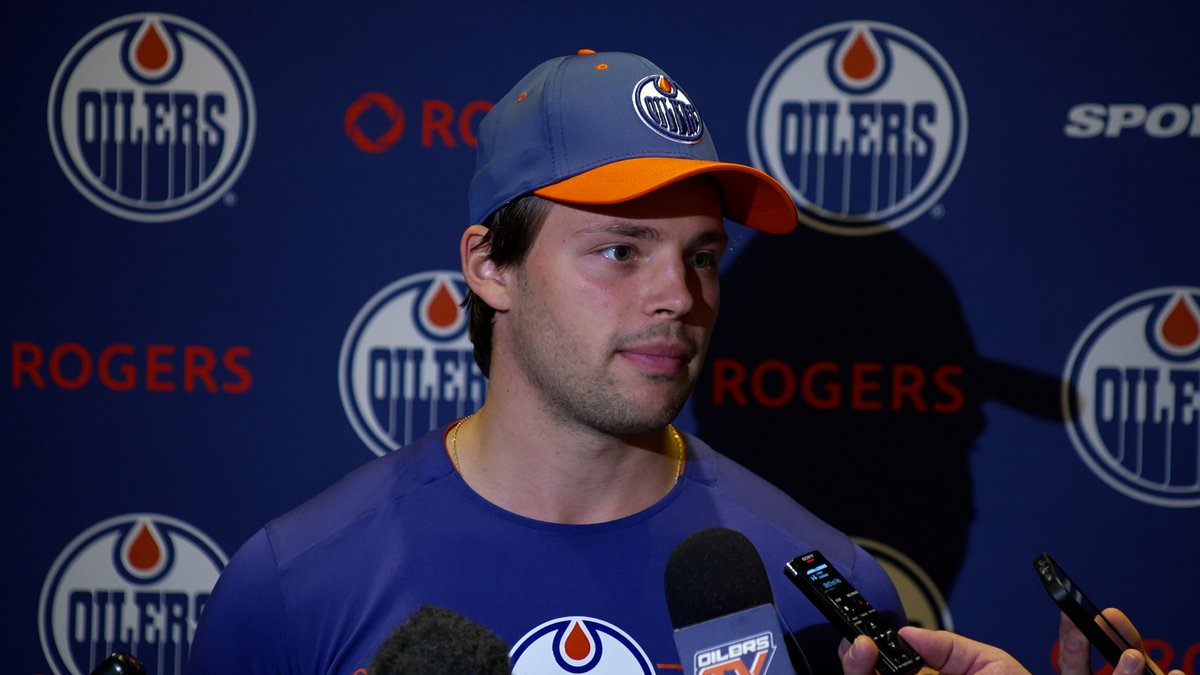 "I am more familiar, there's nothing really to be nervous about... It's much easier coming back the second year." Isaac Howard on coming into his second #Oilers Rookie Camp with confidence. Enterprise | #LetsGoOilers