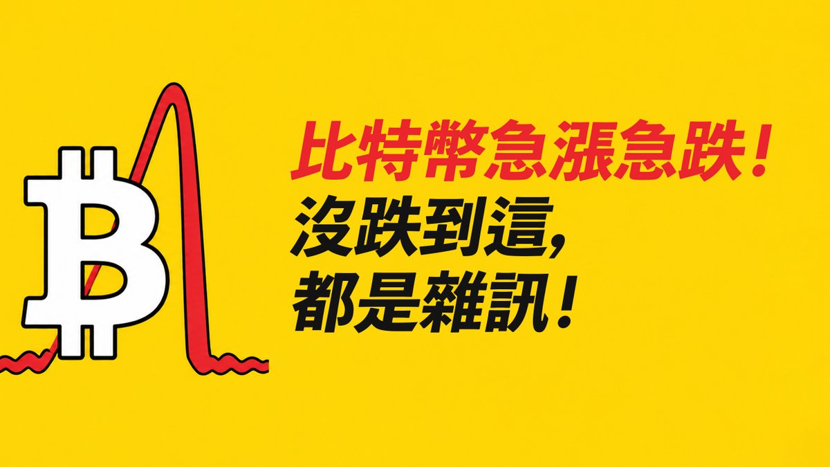 BTC暴漲暴跌？！沒跌到這，漲跌都是雜訊！
