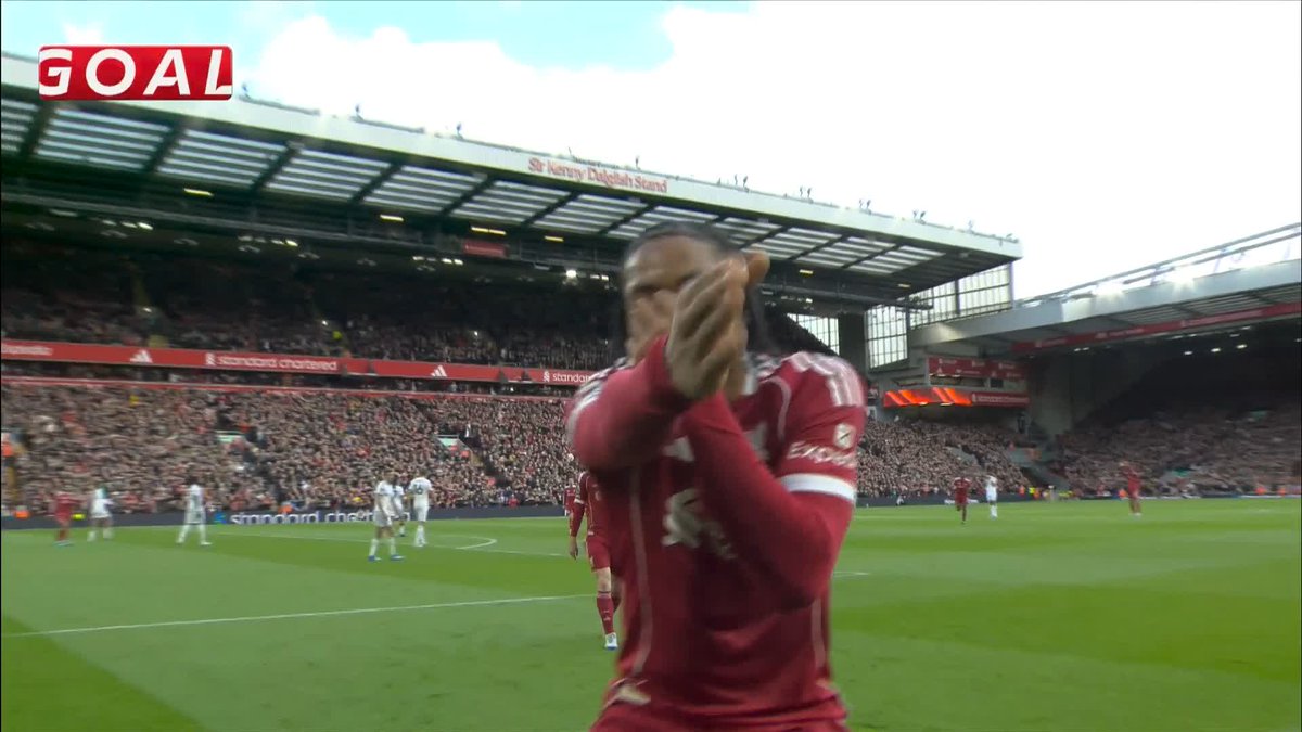 Last time out against Fulham ✊ Rio Ngumoha became Liverpool's youngest ever league goalscorer at Anfield in our 2-0 in April 😮‍💨 Some goal this