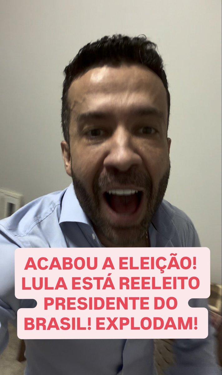 LUIZ INÁCIO LULA DA SILVA ESTÁ REELEITO PRESIDENTE DO BRASIL E IRÁ GOVERNAR O BRASIL PELA 4º VEZ PELOS PRÓXIMOS 4 ANOS! EXPLODAM PRA TODO O BRASIL!