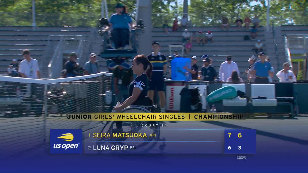 🇯🇵 Seira Matsuoka takes the title! She defeats Luna Gryp to take the Junior Girls' Wheelchair Singles 🏆
