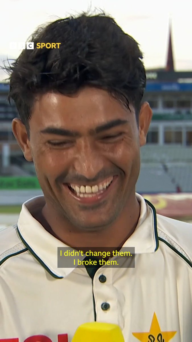 🗣 "I didn't change them [bats], I broke them!" 💥 Razaullah speaks after his sensational knock of 81, including nine sixes, and the hopes of his debut ending with a dramatic win for Pakistan 🇵🇰