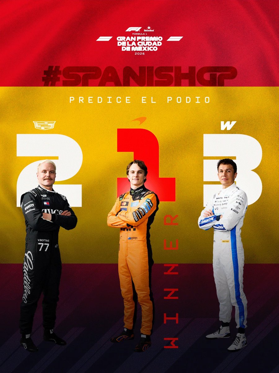 Momento de dejar que la suerte adivine el primer podio del #SpanishGP en su nuevo circuito. ¿Quiénes te salieron? 👀