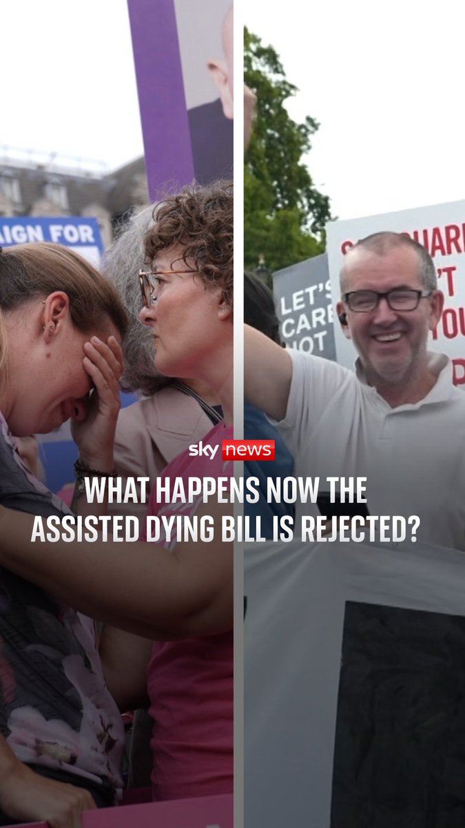 What happens now the assisted dying bill is rejected? The vote was historic - spelling the end of the road for one of the most contentious and sensitive bills MPs have ever debated. Sky’s Alexandra Rogers reports