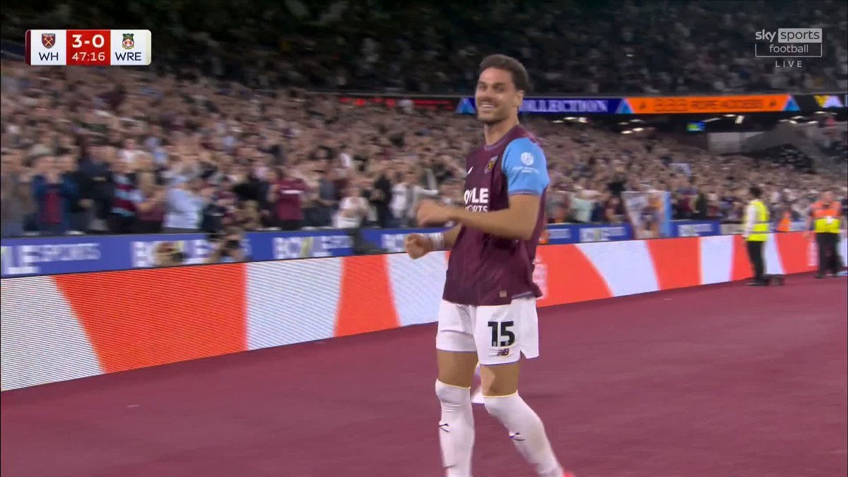 It's three!! West Ham are heading to the top of the Championship table with their fourth straight win ⚒️