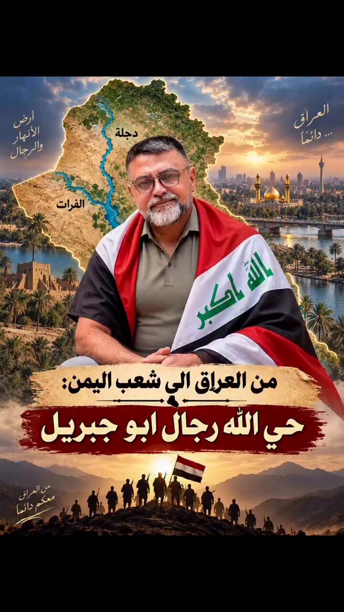 من عراق علي والحسين الى شعب اليمن الحبيب: حي الله رجال ابو جبريل..