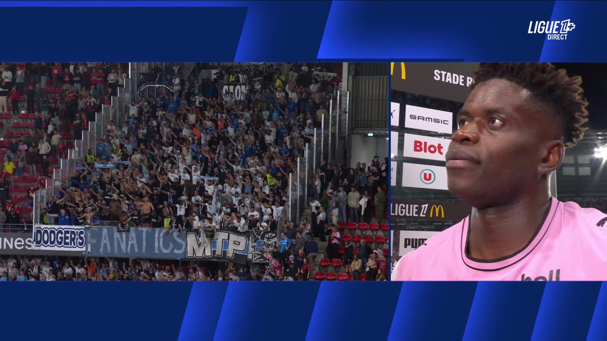 🎙️ Brice Samba : "Le plus important, c'est qu'on est premiers ce soir." La fierté du gardien du Stade Rennais F.C. après le 3e succès consécutif ! 💪 #SRFCOM