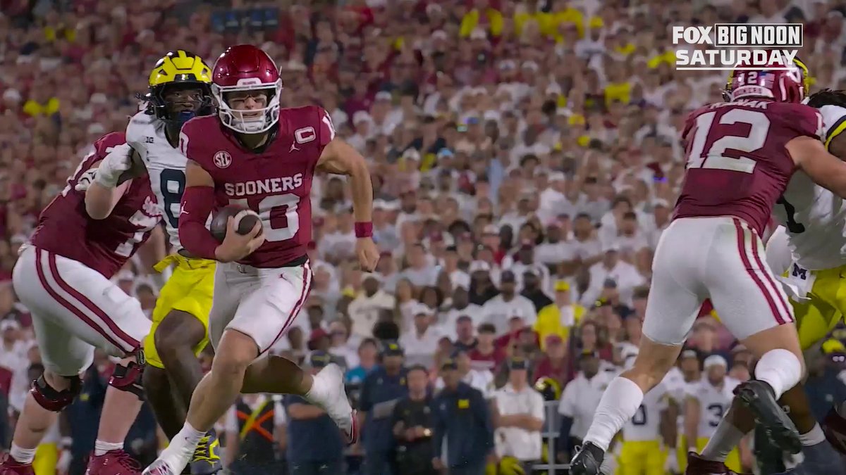 Kick off your weekend right with an iconic Oklahoma vs. Michigan matchup. Watch Big Noon Saturday on FOX with YouTube TV.