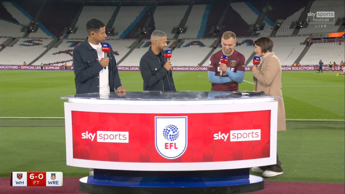 "It was a welcome to the Championship start" Jarrod Bowen on West Ham finding their groove after beating Wrexham 6-0 following a difficult start to the season ⚒️