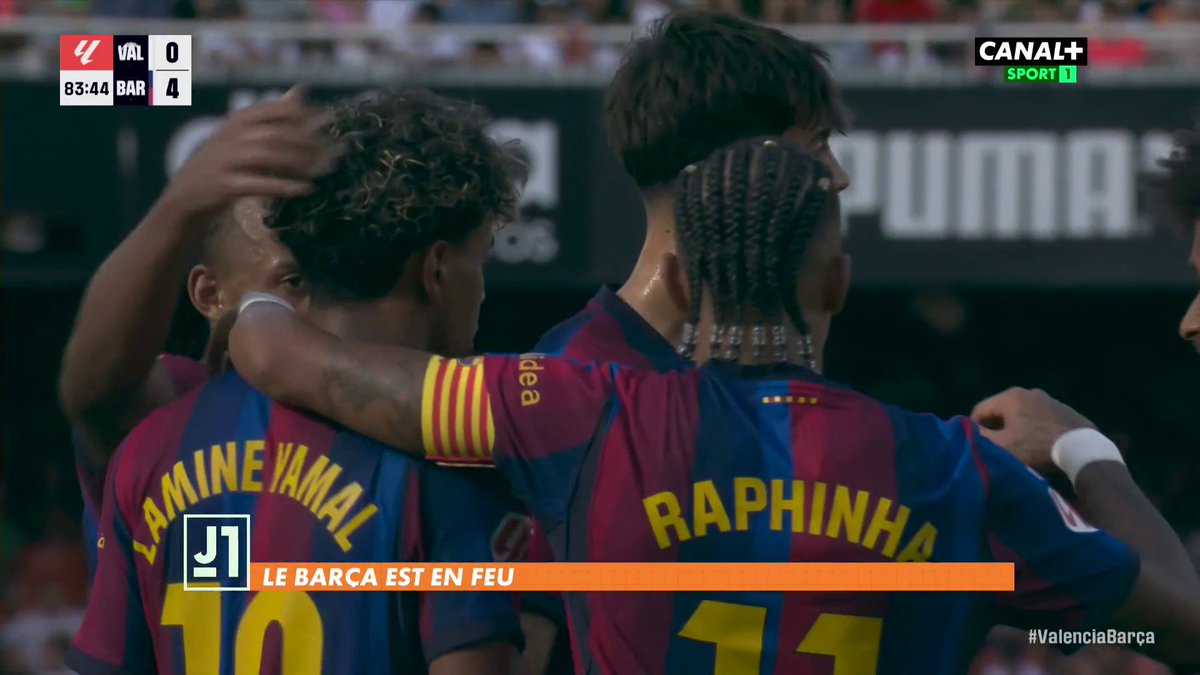 #Jmoins1 🟢 : Ce Barça est-il taillé pour tout rafler cette saison ? 👀🔥 Nos consultants décryptent les forces et les atouts de l’équipe d’Hansi Flick 🎙️