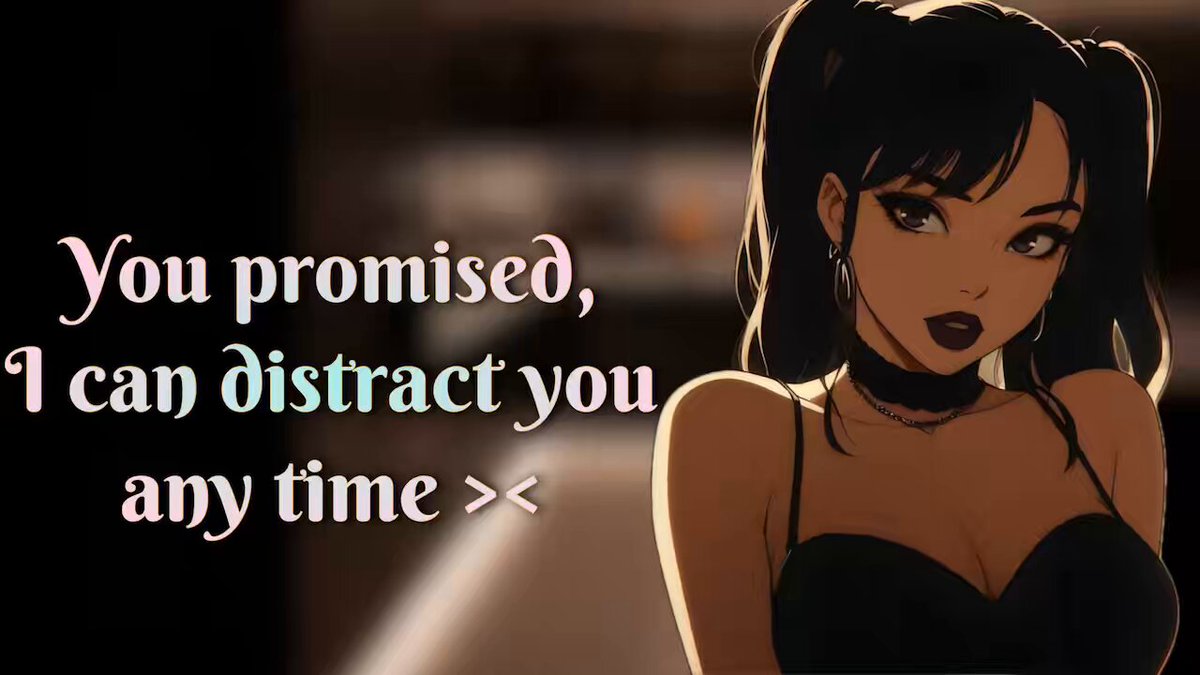 Goth girlfriend distracts you from your game