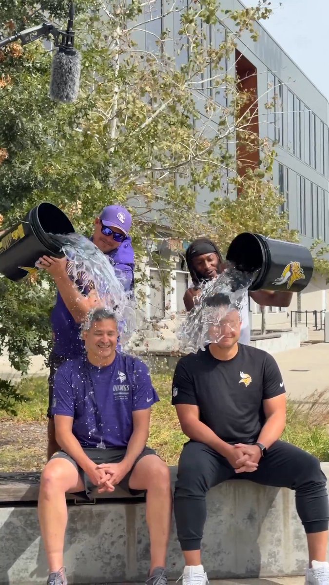 Challenge accepted ✅ The #Vikings will donate $10k to The ALS Association and now challenge the Atlanta Falcons leaders - Ian Cunningham and Greg Beadles.