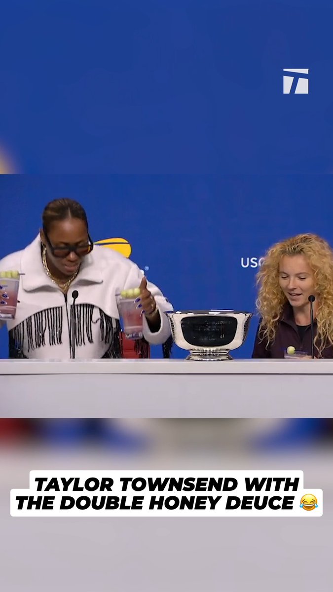 An iconic way to celebrate 😂 #USOpen