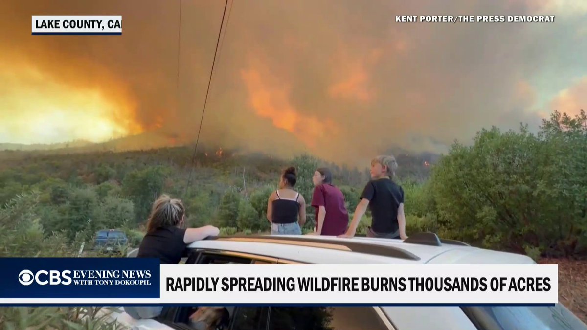 California's Lucas Fire, burning near the Mendocino-Lake County line, grew to 3,476 acres Friday. The fire is just 5% contained.