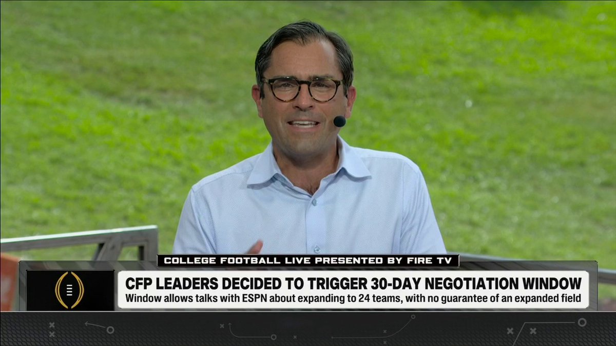 "This week, we got a signal flare that we are headed toward a 24-team playoff." Pete Thamel shares an update about a potential expansion to the College Football Playoff landscape 👀