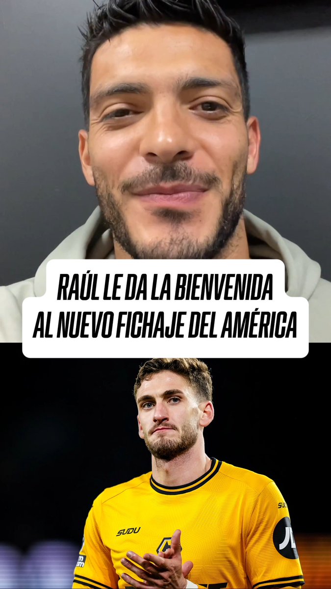 "VAS AL MEJOR EQUIPO DE MÉXICO" 🦅🔥 🤩 Así le dio la bienvenida Raúl Jiménez a Santiago Bueno en su llegada al América. El uruguayo llega procedente de los Wolves. 🐺 📹 ClubAmerica
