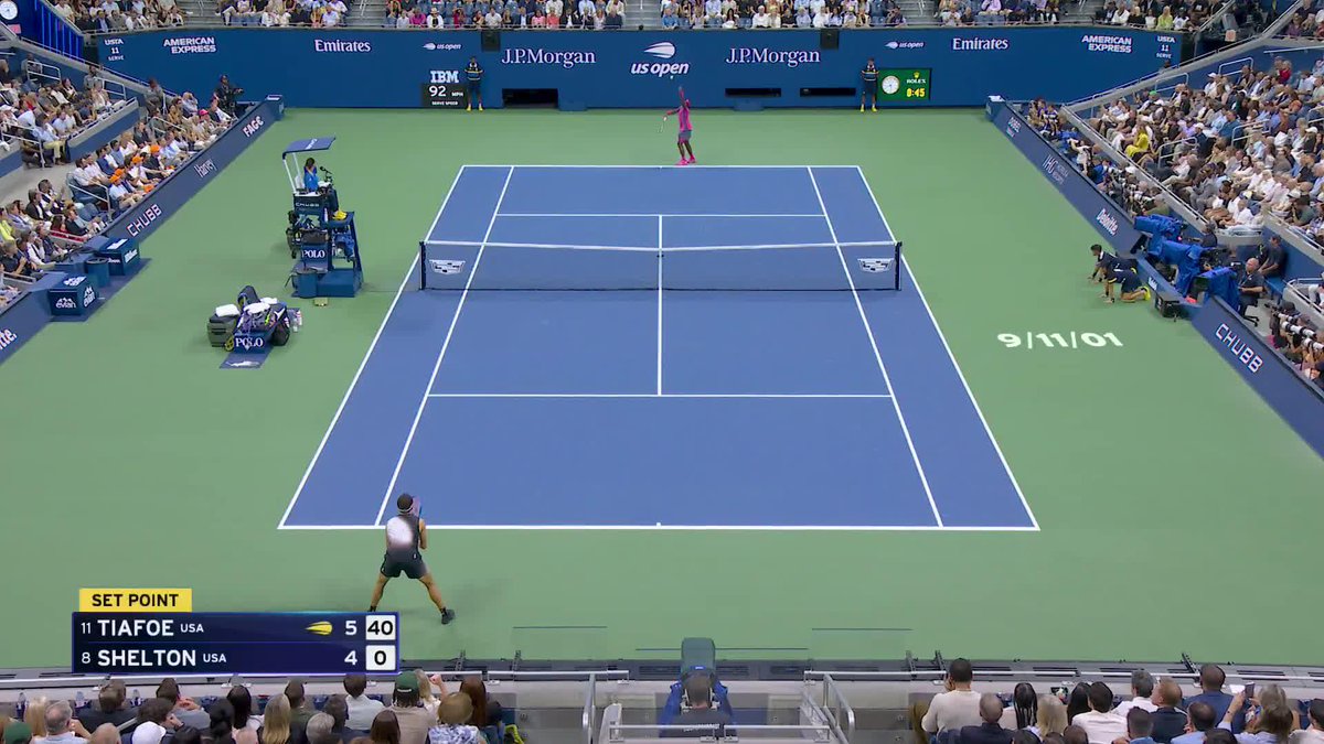 First set to Tiafoe! He takes it 6-4.