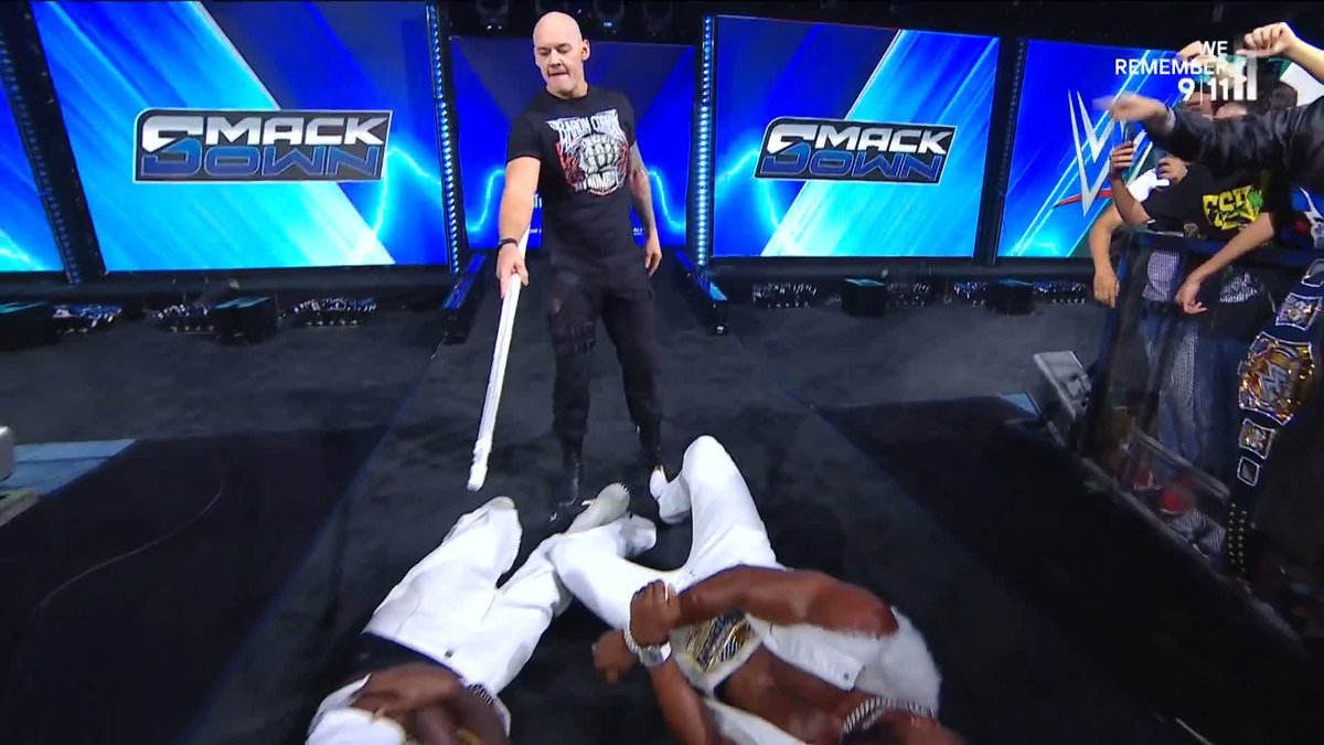 A brutal ASSAULT by Baron Corbin 😨 This is FAR from over!