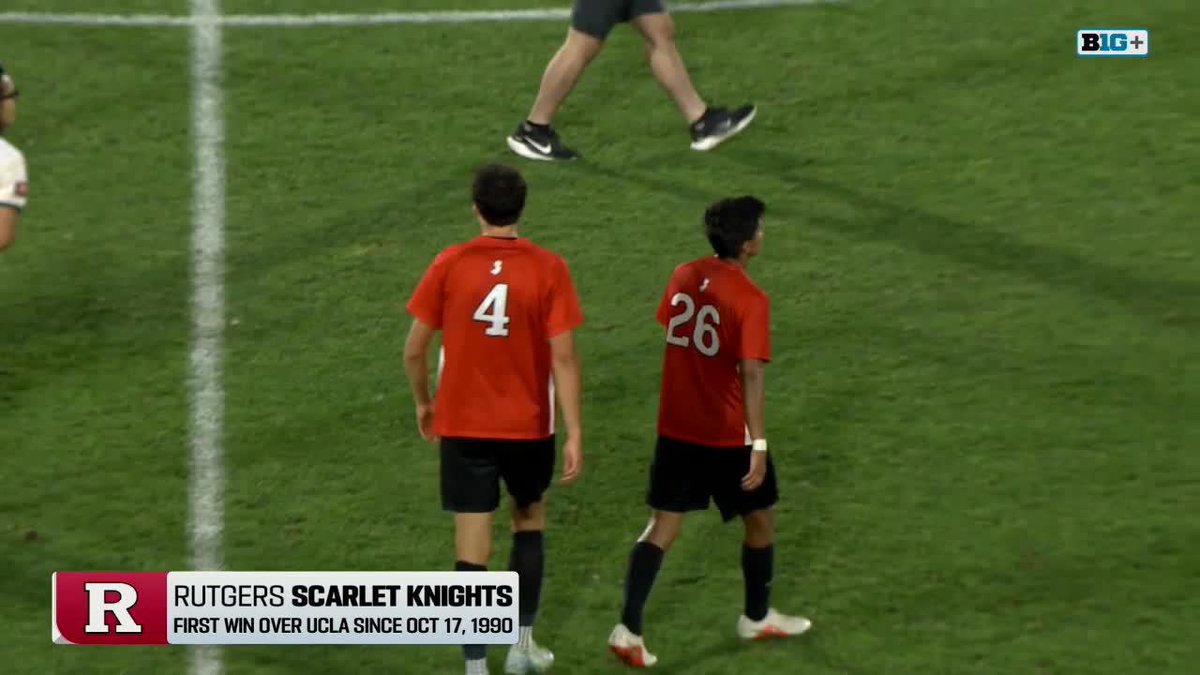 Scarlet Knights take down No. 11 UCLA ‼️ This is Rutgers Men's Soccer's first win over UCLA since 1990 🙌