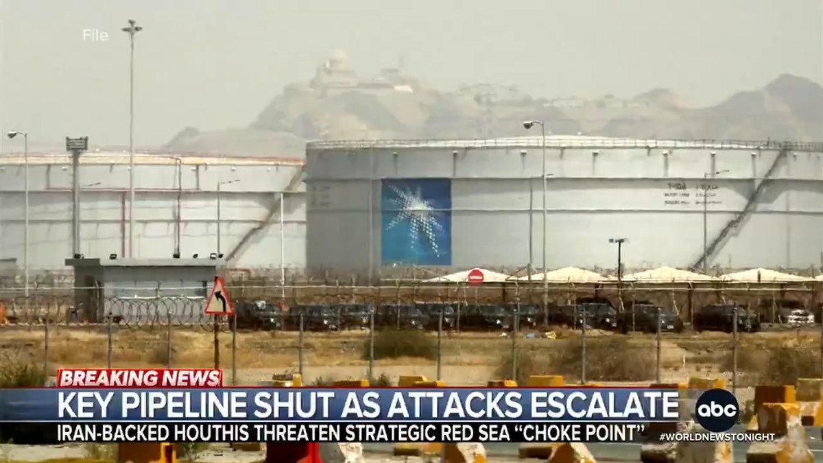 Saudi Arabia was forced to shut down a key oil pipeline after multiple attacks. Meanwhile, Iran-backed Houthis marched to take control of Yemen's entire Red Sea coast, and are threatening a second critical waterway. James Longman has the latest.