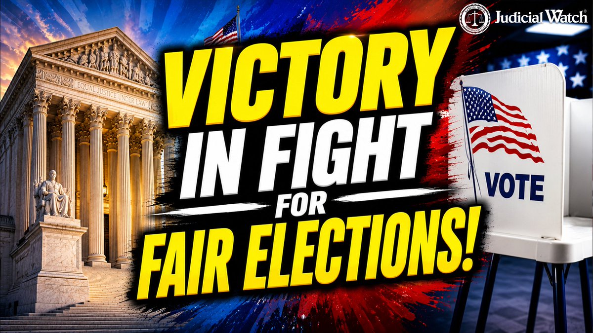 .Tom Fitton Judicial Watch Secures Huge Victory to Protect Elections!