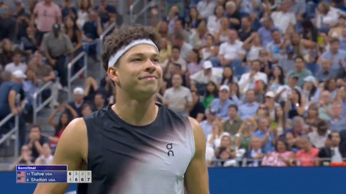 Look what it means to Ben Shelton! He is through to his first-ever US Open Final 👏