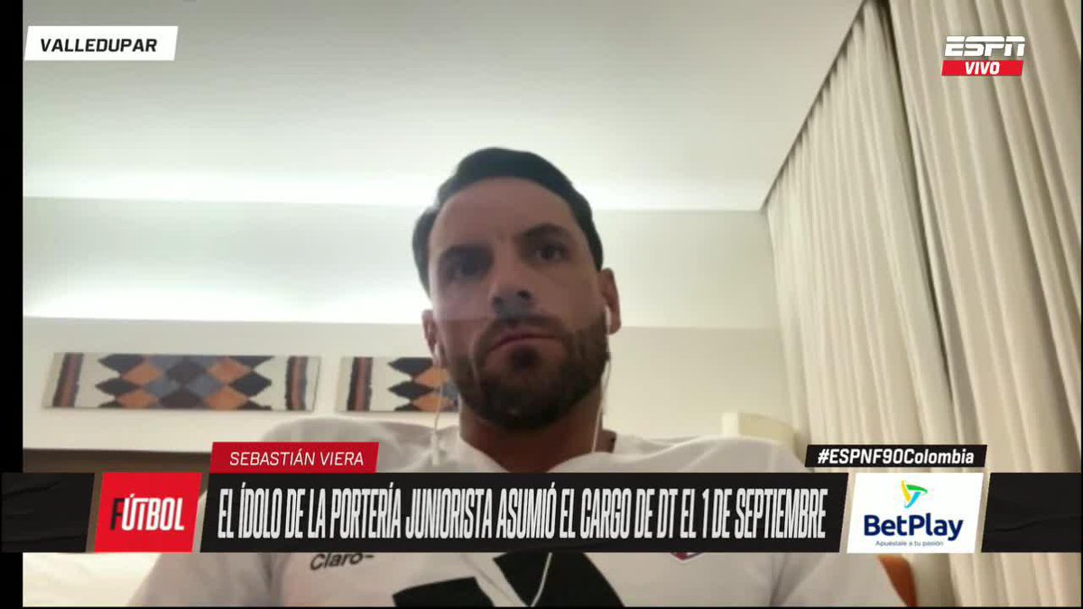 "A mí no se me sale de la cabeza GANAR EL TRICAMPEONATO" Sebastián Viera, DT de Junior. ▶️ No te pierdas #ESPNF90Colombia en el Plan Premium de #DisneyPlus
