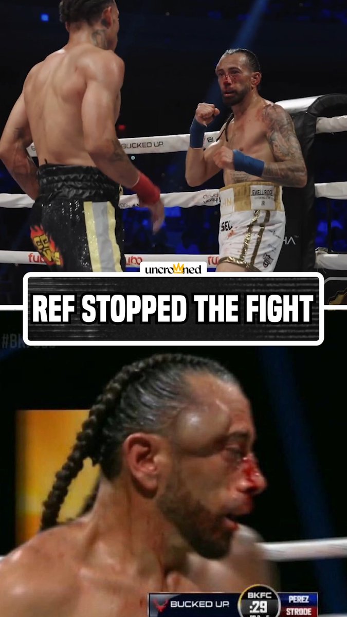 One of the wildest hematomas you'll see in combat sports happened in the Strode-Perez fight 🤯 #BKFC93 (via Bare Knuckle FC)